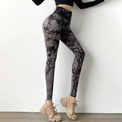 Seamless Tie-Dye Leggings