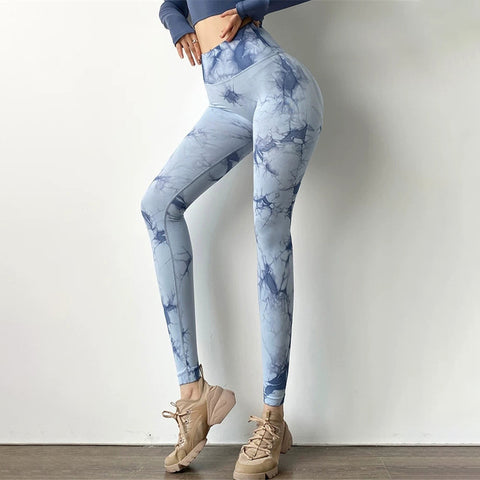 Seamless Tie-Dye Leggings