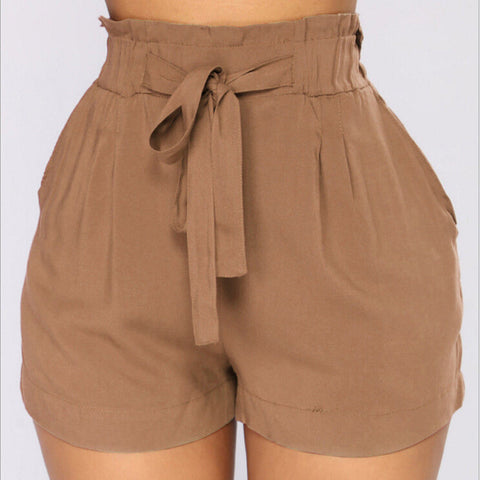 Fashionable Belted Shorts