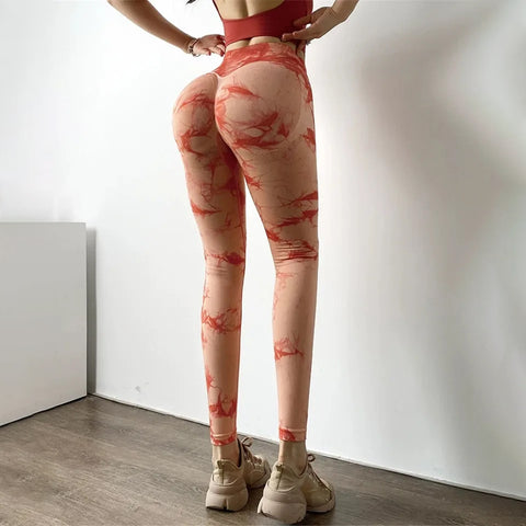 Seamless Tie-Dye Leggings